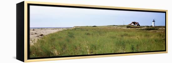 Lighthouse on the Beach, Race Point Light, Provincetown, Cape Cod, Barnstable County-null-Framed Premier Image Canvas