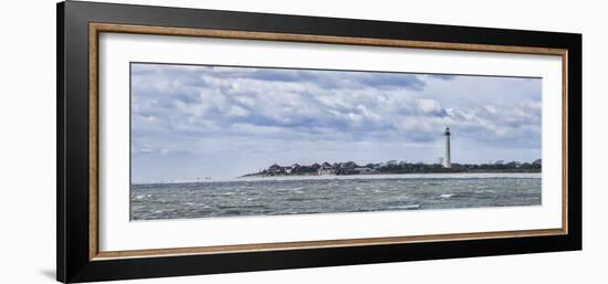 Lighthouse on the coast, Cape May Lighthouse, New Jersey, USA-Panoramic Images-Framed Premium Photographic Print