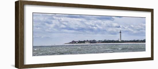 Lighthouse on the coast, Cape May Lighthouse, New Jersey, USA-Panoramic Images-Framed Photographic Print