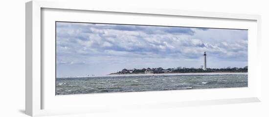 Lighthouse on the coast, Cape May Lighthouse, New Jersey, USA-Panoramic Images-Framed Photographic Print