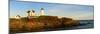 Lighthouse on the Coast, Cape Neddick Lighthouse, Cape Neddick, York, Maine, USA-null-Mounted Photographic Print