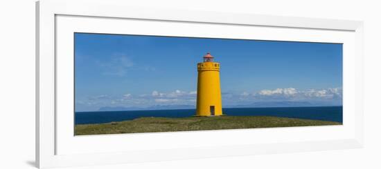 Lighthouse on the Coast, Holmbergsviti Lighthouse, Keflavik, Iceland-null-Framed Photographic Print