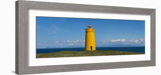 Lighthouse on the Coast, Holmbergsviti Lighthouse, Keflavik, Iceland-null-Framed Photographic Print