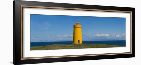 Lighthouse on the Coast, Holmbergsviti Lighthouse, Keflavik, Iceland-null-Framed Photographic Print