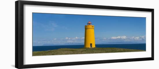 Lighthouse on the Coast, Holmbergsviti Lighthouse, Keflavik, Iceland-null-Framed Photographic Print