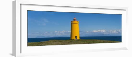 Lighthouse on the Coast, Holmbergsviti Lighthouse, Keflavik, Iceland-null-Framed Photographic Print