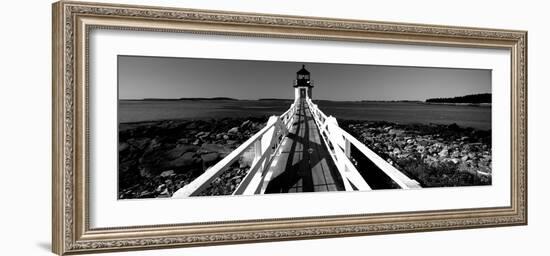 Lighthouse on the Coast, Marshall Point Lighthouse, Built 1832, Rebuilt 1858, Port Clyde-null-Framed Photographic Print