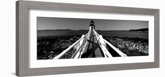 Lighthouse on the Coast, Marshall Point Lighthouse, Built 1832, Rebuilt 1858, Port Clyde-null-Framed Photographic Print