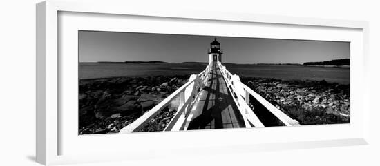 Lighthouse on the Coast, Marshall Point Lighthouse, Built 1832, Rebuilt 1858, Port Clyde-null-Framed Photographic Print