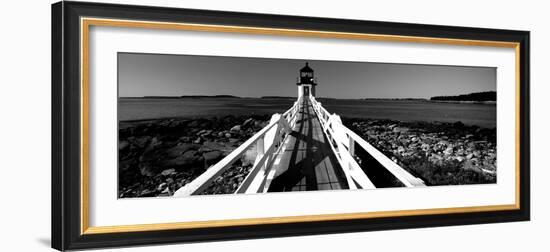 Lighthouse on the Coast, Marshall Point Lighthouse, Built 1832, Rebuilt 1858, Port Clyde-null-Framed Photographic Print