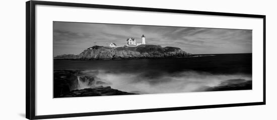 Lighthouse on the Coast, Nubble Lighthouse, York, York County, Maine, USA-null-Framed Photographic Print