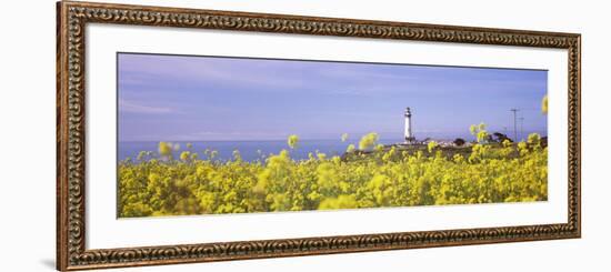 Lighthouse on the Coast, Pigeon Point Lighthouse, San Mateo County, California, USA-null-Framed Photographic Print