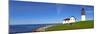 Lighthouse on the Coast, Point Judith Lighthouse, Narragansett Bay, Rhode Island, USA-null-Mounted Photographic Print