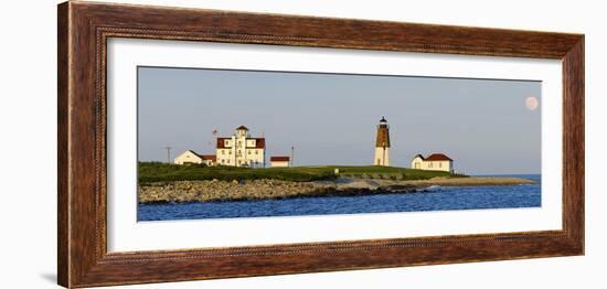 Lighthouse on the Coast, Point Judith Lighthouse, Narragansett Bay, Washington County-null-Framed Photographic Print