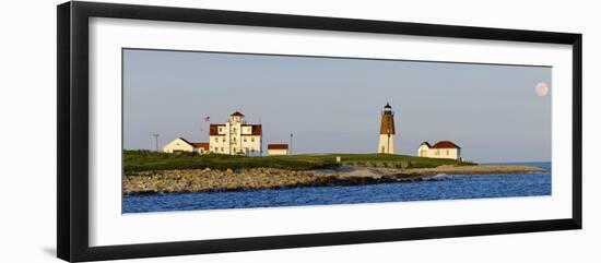 Lighthouse on the Coast, Point Judith Lighthouse, Narragansett Bay, Washington County-null-Framed Photographic Print