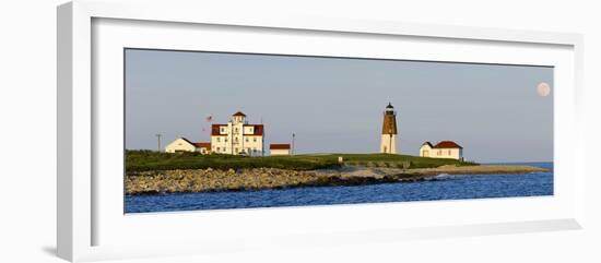 Lighthouse on the Coast, Point Judith Lighthouse, Narragansett Bay, Washington County-null-Framed Photographic Print