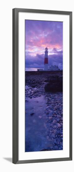 Lighthouse on the Coast, Portland Bill Lighthouse, Portland Bill, Dorset, England-null-Framed Photographic Print