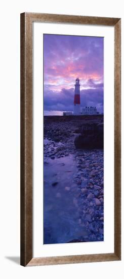 Lighthouse on the Coast, Portland Bill Lighthouse, Portland Bill, Dorset, England-null-Framed Photographic Print