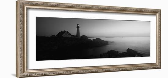 Lighthouse on the Coast, Portland Head Lighthouse Built 1791, Cape Elizabeth-null-Framed Photographic Print