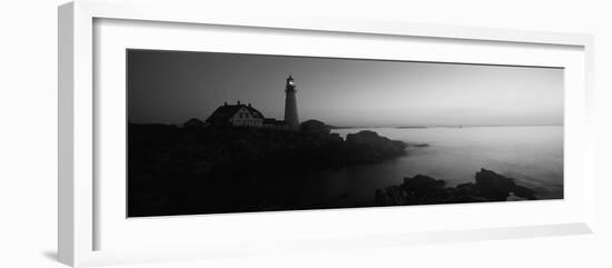 Lighthouse on the Coast, Portland Head Lighthouse Built 1791, Cape Elizabeth-null-Framed Photographic Print