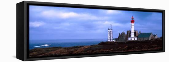 Lighthouse on the Coast, Saint Mathieu Lighthouse, Finistere, Brittany, France-null-Framed Premier Image Canvas