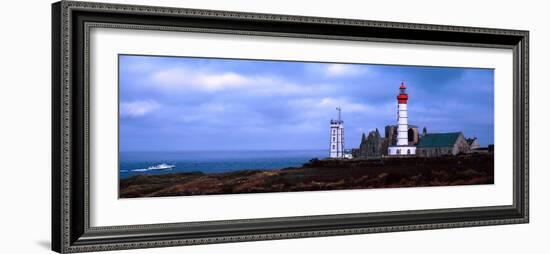 Lighthouse on the Coast, Saint Mathieu Lighthouse, Finistere, Brittany, France-null-Framed Photographic Print