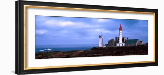 Lighthouse on the Coast, Saint Mathieu Lighthouse, Finistere, Brittany, France-null-Framed Photographic Print