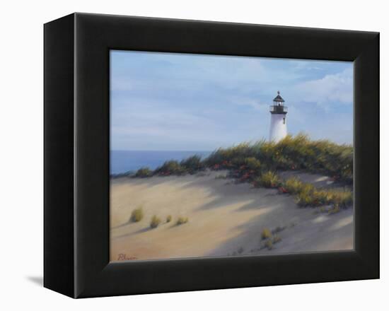 Lighthouse on the Shore-Vivien Rhyan-Framed Stretched Canvas