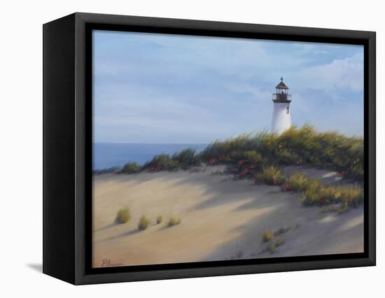 Lighthouse on the Shore-Vivien Rhyan-Framed Stretched Canvas