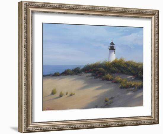 Lighthouse on the Shore-Vivien Rhyan-Framed Art Print