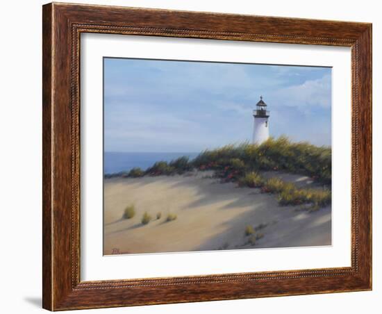 Lighthouse on the Shore-Vivien Rhyan-Framed Art Print