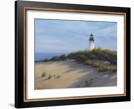 Lighthouse on the Shore-Vivien Rhyan-Framed Art Print