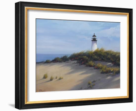 Lighthouse on the Shore-Vivien Rhyan-Framed Art Print