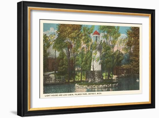 Lighthouse, Palmer Park, Detroit, Michigan-null-Framed Art Print