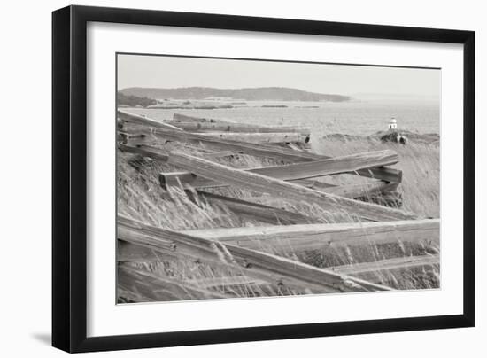 Lighthouse Path BW-Dana Styber-Framed Photographic Print