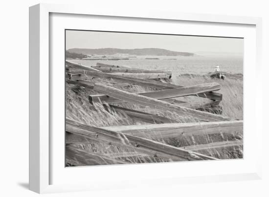 Lighthouse Path BW-Dana Styber-Framed Photographic Print