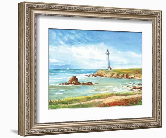 Lighthouse Path-Gregory Gorham-Framed Premium Giclee Print