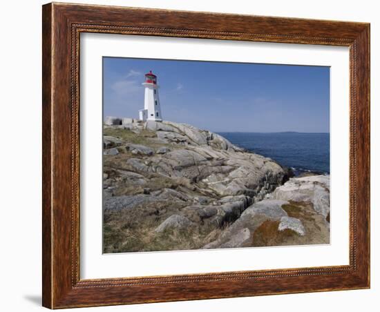 Lighthouse, Peggy's Cove, Nova Scotia, Canada, North America-Ethel Davies-Framed Photographic Print