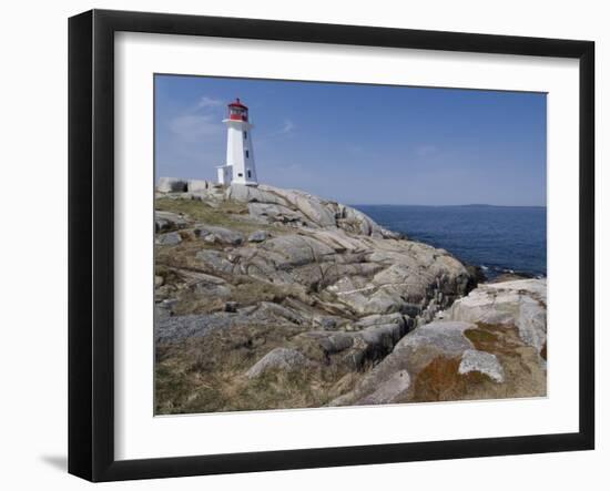Lighthouse, Peggy's Cove, Nova Scotia, Canada, North America-Ethel Davies-Framed Photographic Print