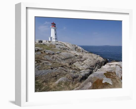 Lighthouse, Peggy's Cove, Nova Scotia, Canada, North America-Ethel Davies-Framed Photographic Print