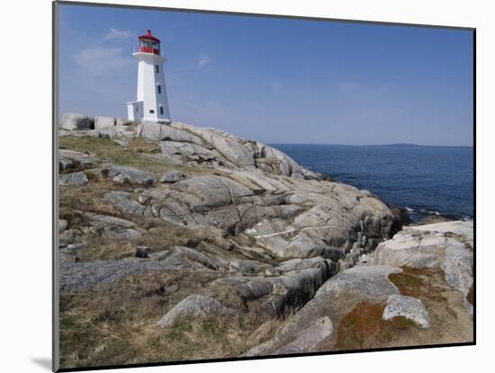 Lighthouse, Peggy's Cove, Nova Scotia, Canada, North America-Ethel Davies-Mounted Photographic Print