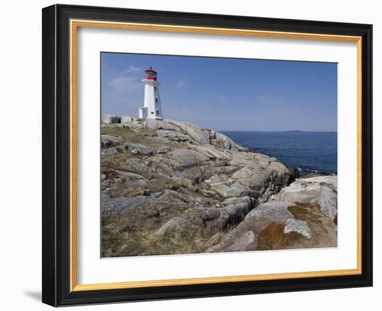 Lighthouse, Peggy's Cove, Nova Scotia, Canada, North America-Ethel Davies-Framed Photographic Print