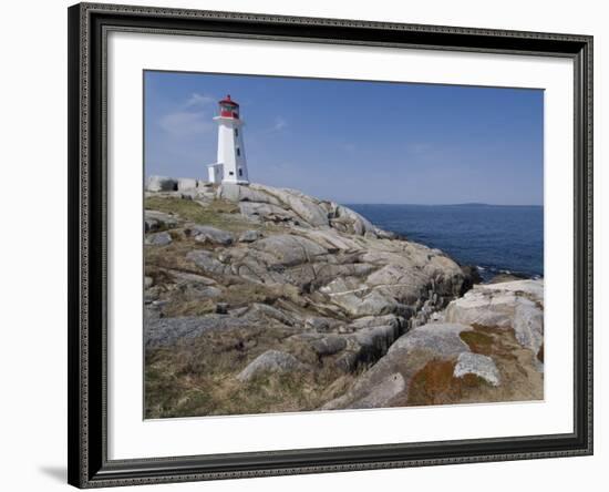 Lighthouse, Peggy's Cove, Nova Scotia, Canada, North America-Ethel Davies-Framed Photographic Print