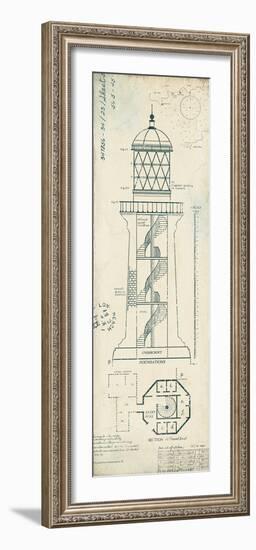 Lighthouse Plans I-The Vintage Collection-Framed Giclee Print