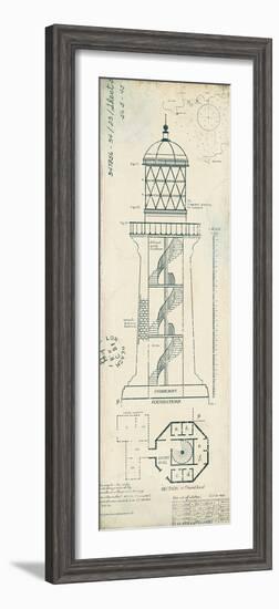 Lighthouse Plans I-The Vintage Collection-Framed Giclee Print