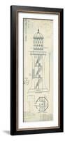Lighthouse Plans I-The Vintage Collection-Framed Giclee Print