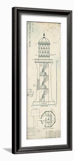 Lighthouse Plans I-The Vintage Collection-Framed Giclee Print