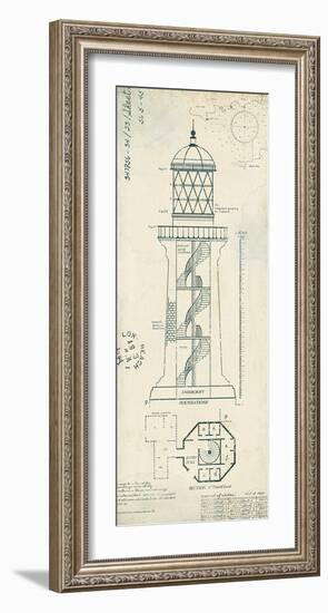 Lighthouse Plans I-The Vintage Collection-Framed Art Print