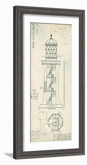 Lighthouse Plans I-The Vintage Collection-Framed Art Print