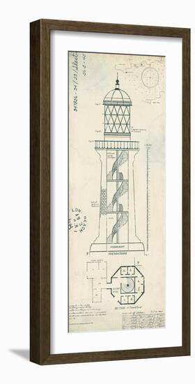 Lighthouse Plans I-The Vintage Collection-Framed Art Print